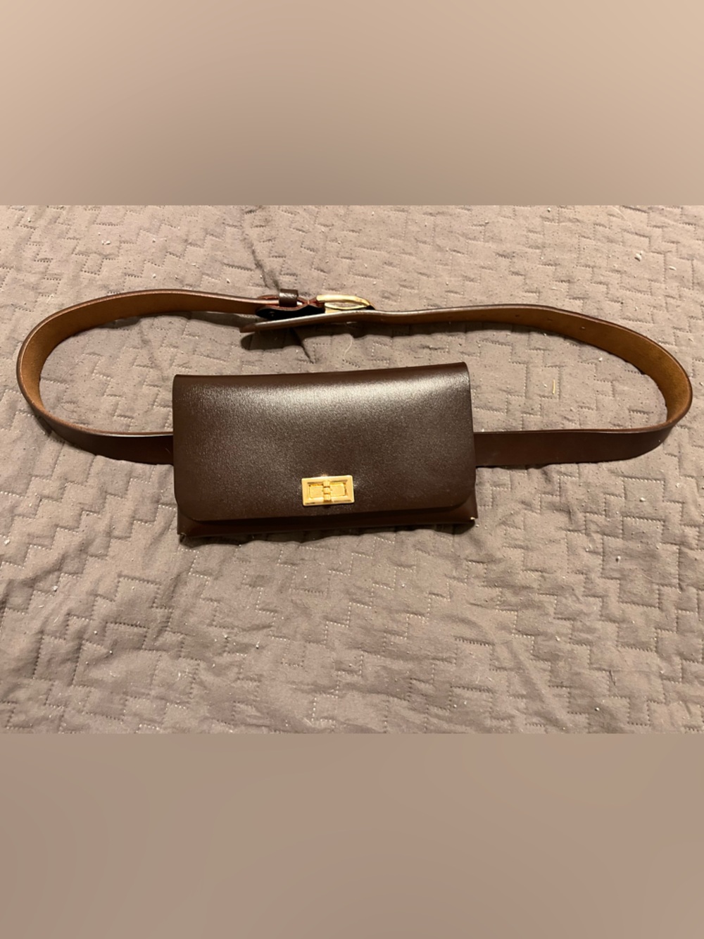 Equestrian Leather Phone Holder Belt Bag